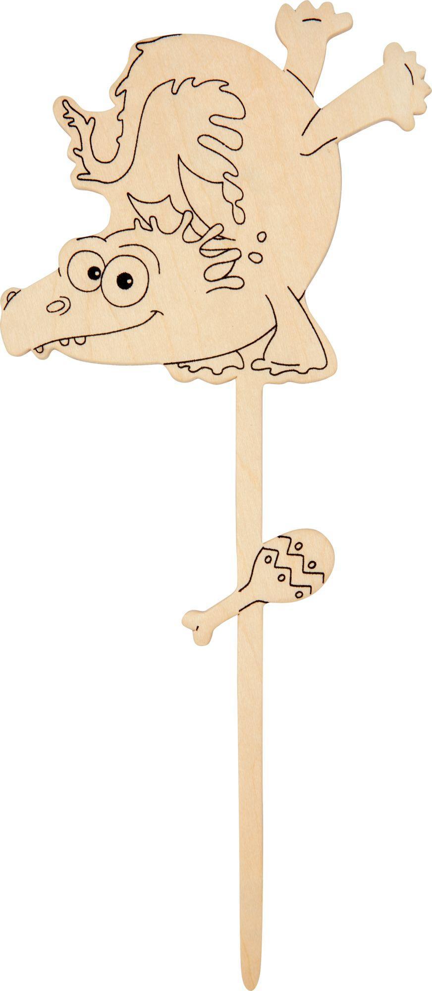 Produktbild: Furzipups: Knatterdrachen aus Holz zum Bemalen
