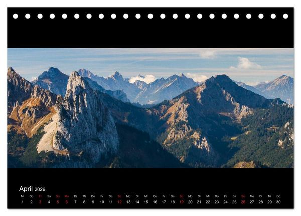 Produktbild: Alpenrand zwischen Isar und Lech (Tischkalender 2026 DIN A5 quer), CALVENDO Monatskalender