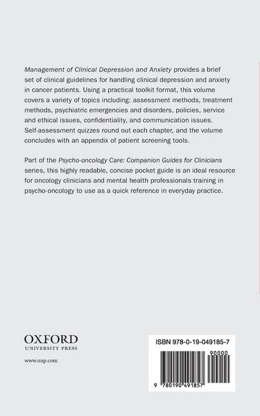 Produktbild: Management of Clinical Depression and Anxiety