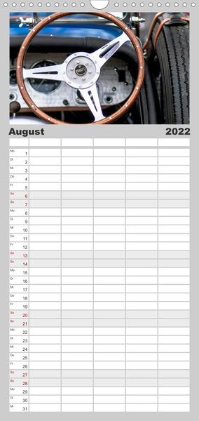Produktbild: Familienplaner Oldtimer - Cockpits vergangener Zeiten (Wandkalender 2022 , 21 cm x 45 cm, hoch)