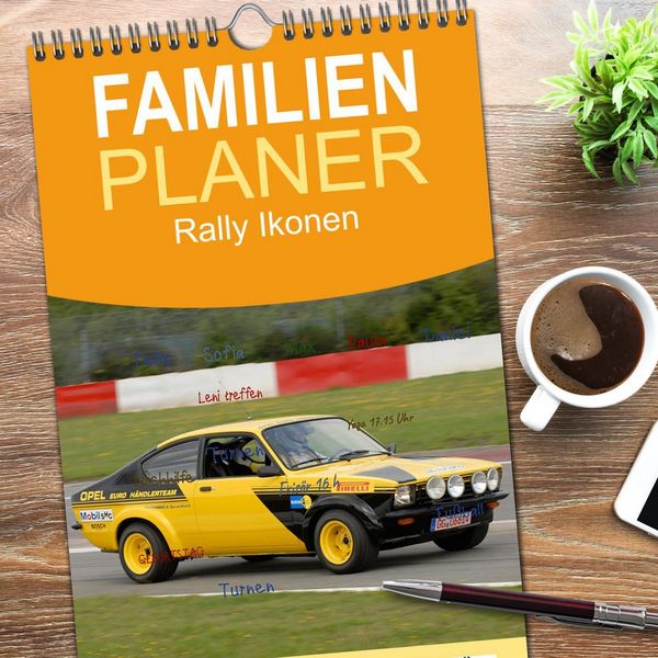 Produktbild: Familienplaner 2026 - Rally Ikonen mit 5 Spalten (Wandkalender, 21 x 45 cm) CALVENDO