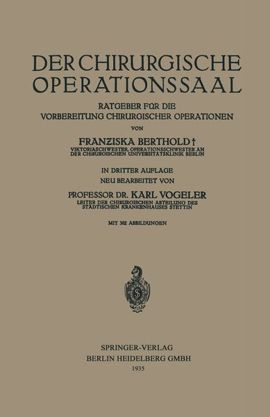 Produktbild: Der Chirurgische Operationssaal