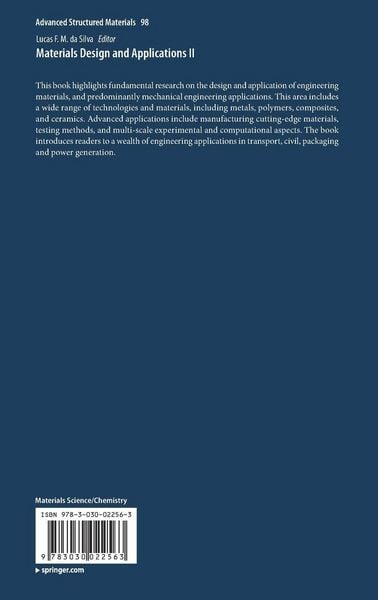 Produktbild: Materials Design and Applications II