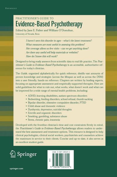 Produktbild: Practitioner's Guide to Evidence-Based Psychotherapy