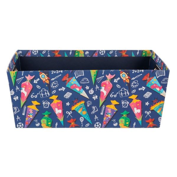 Produktbild: Idena Ablagekorb Schult&uuml;te blau 33x22,9x12,7cm