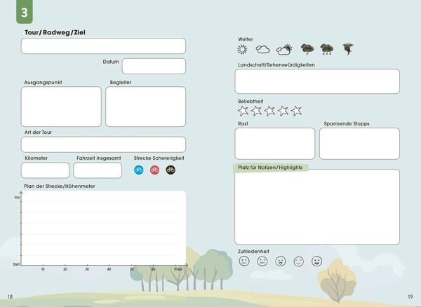 Produktbild: Mein Fahrradtouren-Buch (modern)
