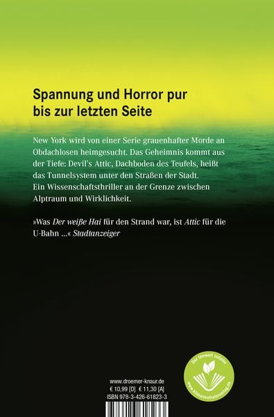 Attic - Gefahr aus der Tiefe / Pendergast Band 2