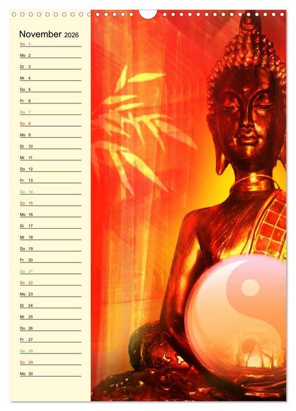Produktbild: Buddha (Wandkalender 2026 DIN A3 hoch), CALVENDO Monatskalender