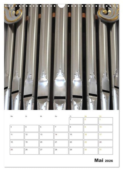 Produktbild: Orgeln zum Verlieben! (Wandkalender 2026 DIN A3 hoch), CALVENDO Monatskalender