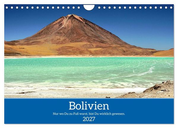 Produktbild: Bolivien - Eine Wanderreise (Wandkalender 2027 DIN A4 quer), CALVENDO Monatskalender