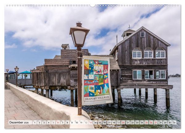 Produktbild: SAN DIEGO Idylle und urbane Impressionen (hochwertiger Premium Wandkalender 2026 DIN A2 quer), Kunstdruck in Hochglanz