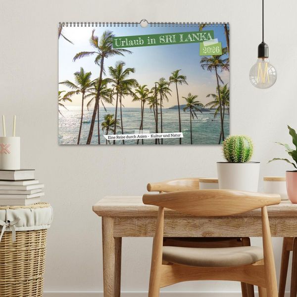 Produktbild: Urlaub in Sri Lanka - Reise durch Asien, Kultur und Natur (Wandkalender 2026 DIN A3 quer), CALVENDO Monatskalender