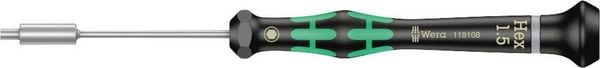 Produktbild: Wera 2069 Elektronik- u. Feinmechanik Steckschl&uuml;ssel-Schraubendreher Schl&uuml;sselweite (metrisch): 1.5 mm Klingenl&auml;nge: 60 mm