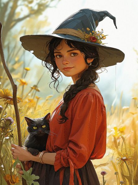 Produktbild: CALVENDO Puzzle Sommerzauber der Hexenfreundschaft | 2000 Teile Lege-Gr&ouml;&szlig;e 90x67cm Foto-Puzzle f&uuml;r gl&uuml;ckliche Stunden