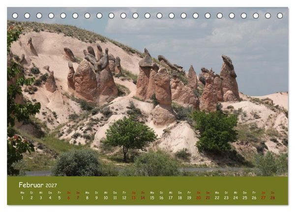 Produktbild: Das Liebestal. Die wundersamen Feenkamine von Kappadokien (Tischkalender 2027 DIN A5 quer), CALVENDO Monatskalender