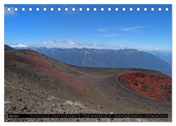 Produktbild: Tanz auf dem Vulkan - Osorno (Chile) (Tischkalender 2026 DIN A5 quer), CALVENDO Monatskalender