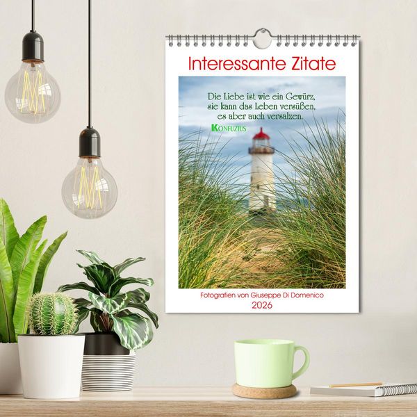 Produktbild: Interessante Zitate (Wandkalender 2026 DIN A4 hoch), CALVENDO Monatskalender