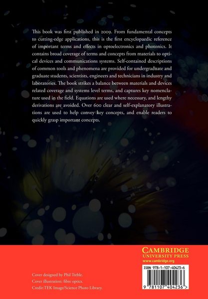 Produktbild: Cambridge Illustrated Handbook of Optoelectronics and Photonics