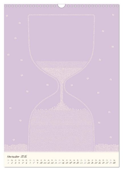 Produktbild: Zahlen rieseln durch das Jahr ... (Wandkalender 2026 DIN A3 hoch), CALVENDO Monatskalender