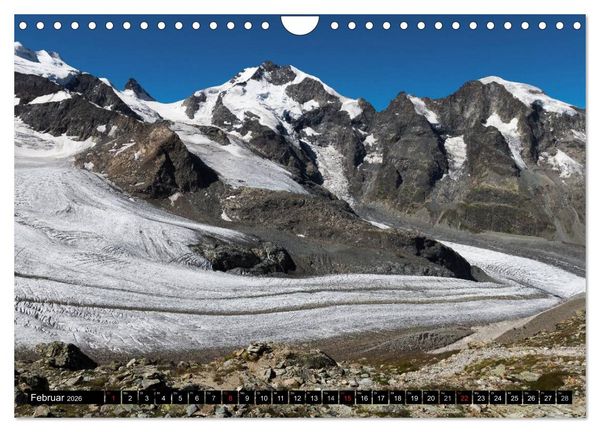 Produktbild: Fantastische Schweizer Bergwelt - Gipfel und Gletscher (Wandkalender 2026 DIN A4 quer), CALVENDO Monatskalender