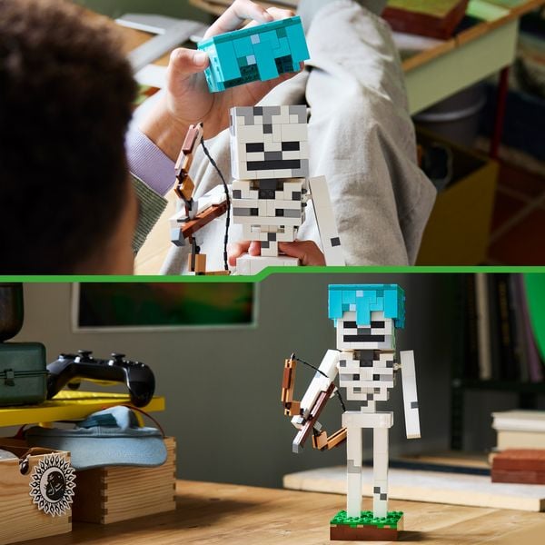 Produktbild: LEGO Minecraft 21594 Das Skelett, Bauspielzeug zum Videospiel, Spielzeug