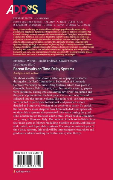 Produktbild: Recent Results on Time-Delay Systems