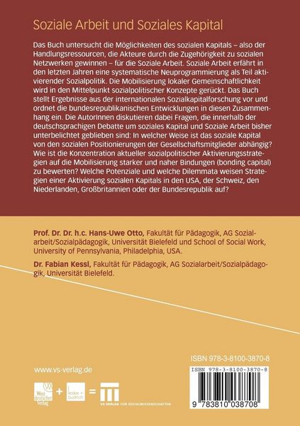 Produktbild: Soziale Arbeit und Soziales Kapital