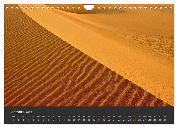 Produktbild: LE SAHARA L'Alg&eacute;rie du Sud (Calendrier mural 2026 DIN A4 vertical), CALVENDO calendrier mensuel