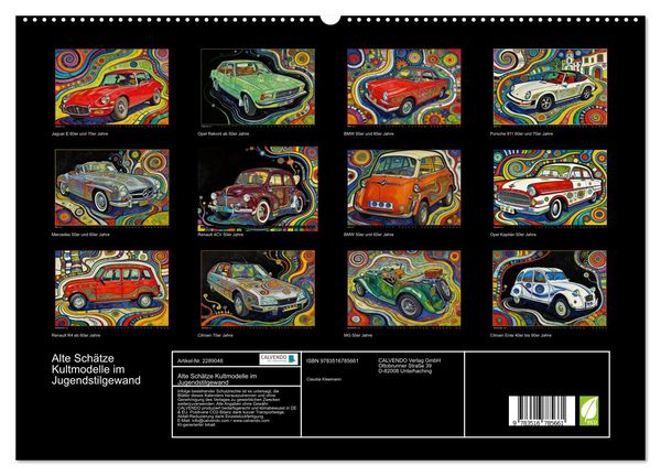 Produktbild: Alte Sch&auml;tze Kultmodelle im Jugendstilgewand (hochwertiger Premium Wandkalender 2027 DIN A2 quer), Kunstdruck in Hochglanz