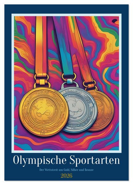 Produktbild: Olympische Sportarten (Wandkalender 2026 DIN A4 hoch), CALVENDO Monatskalender