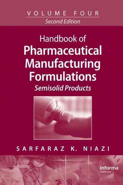 Produktbild: Niazi, S: Handbook of Pharmaceutical Manufacturing Formulati