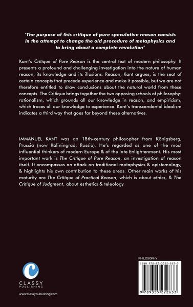 Produktbild: Critique of Pure Reason