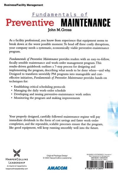 Produktbild: A Fundamentals of Preventive Maintenance
