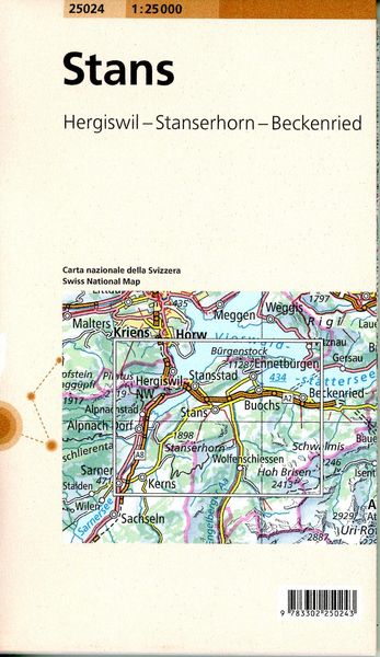 Produktbild: Swisstopo 1 : 25 000 Stans