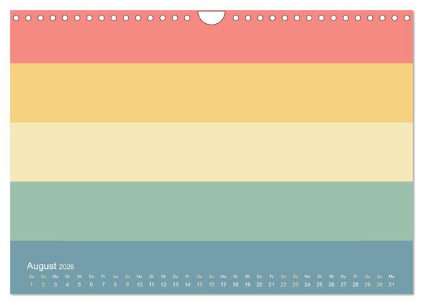 Produktbild: 70er Jahre Bastelkalender - DIY Kreativ-Kalender zum Selbstgestalten (Wandkalender 2026 DIN A4 quer), CALVENDO Monatskalender