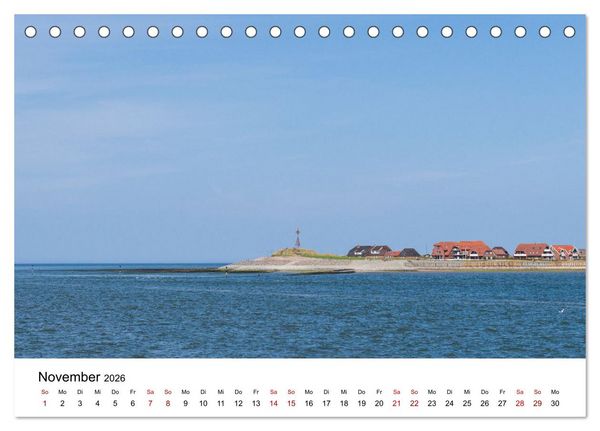 Produktbild: Ostfriesland - Ein Jahr in Bildern (Tischkalender 2026 DIN A5 quer), CALVENDO Monatskalender