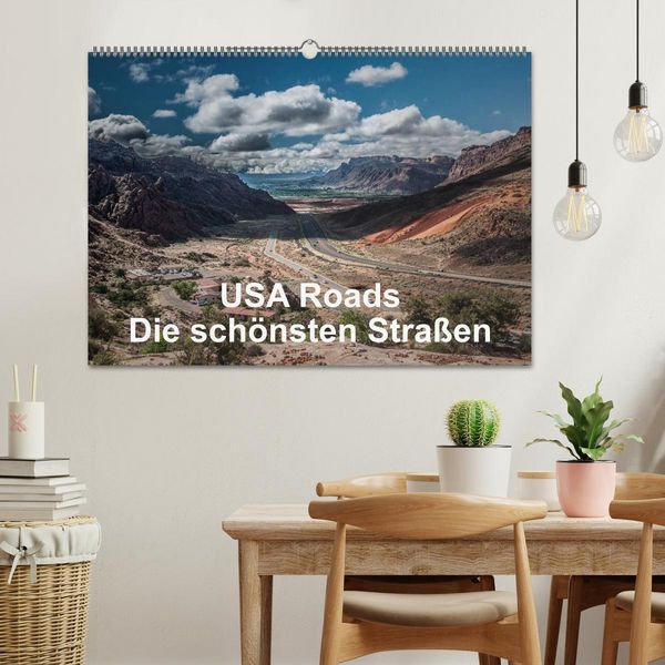 Produktbild: USA Roads (Wandkalender 2026 DIN A2 quer), CALVENDO Monatskalender