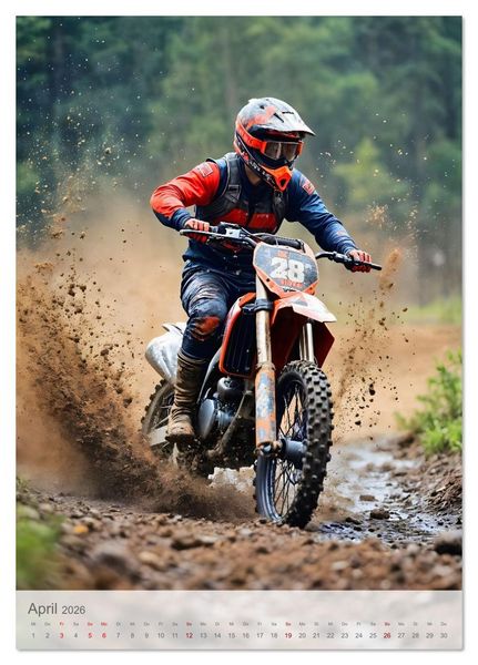 Produktbild: Gravity Rebels - Extrem-Motocross in Action (Tischkalender 2026 DIN A5 hoch), CALVENDO Monatskalender