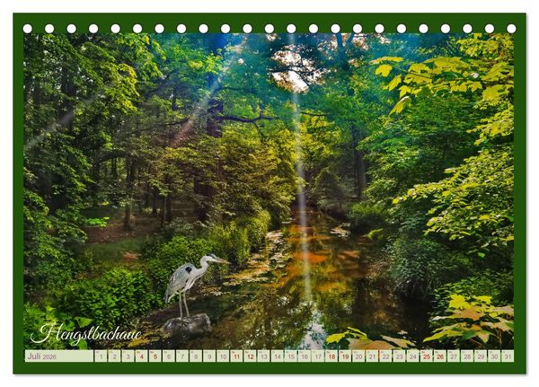 Produktbild: Dreieich Natur Pur (Tischkalender 2026 DIN A5 quer), CALVENDO Monatskalender