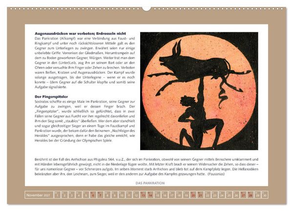 Produktbild: Kurioses im Antiken Olympia (hochwertiger Premium Wandkalender 2027 DIN A2 quer), Kunstdruck in Hochglanz