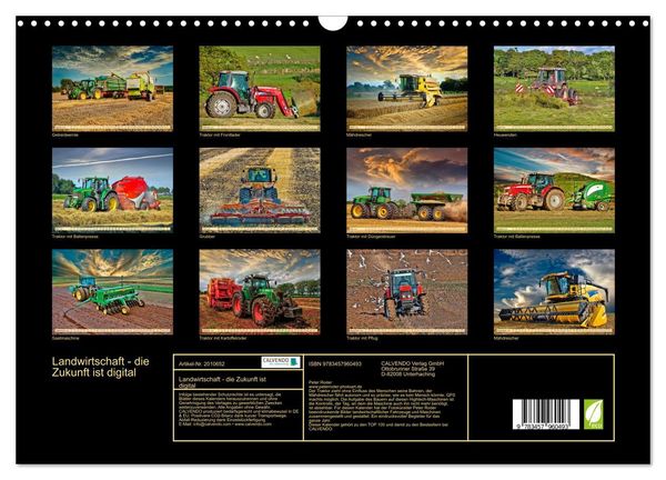 Produktbild: Landwirtschaft - die Zukunft ist digital (Wandkalender 2026 DIN A3 quer), CALVENDO Monatskalender