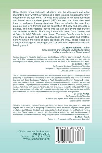 Produktbild: Case Studies and Activities in Adult Education and Human Resource Development (PB)