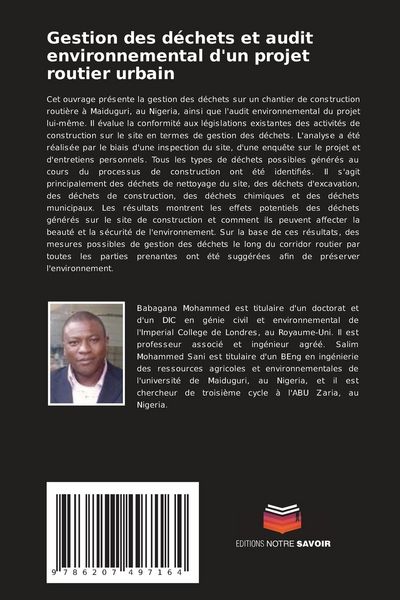 Produktbild: Gestion des d&eacute;chets et audit environnemental d'un projet routier urbain