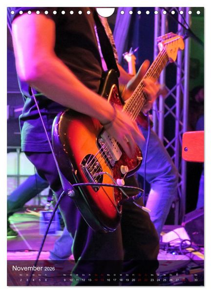 Produktbild: Rockgitarren in Concert (Wandkalender 2026 DIN A4 hoch), CALVENDO Monatskalender