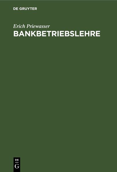 Produktbild: Bankbetriebslehre