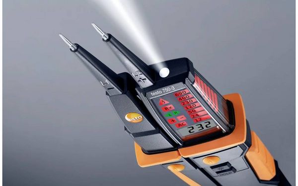Produktbild: Testo 750-3 Zweipoliger Spannungspr&uuml;fer CAT IV 600 V, CAT III 1000V LED, LCD