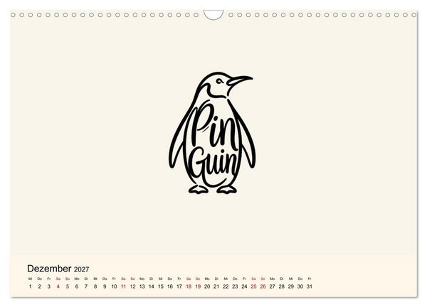 Produktbild: Buchstabentiere (Wandkalender 2027 DIN A3 quer), CALVENDO Monatskalender