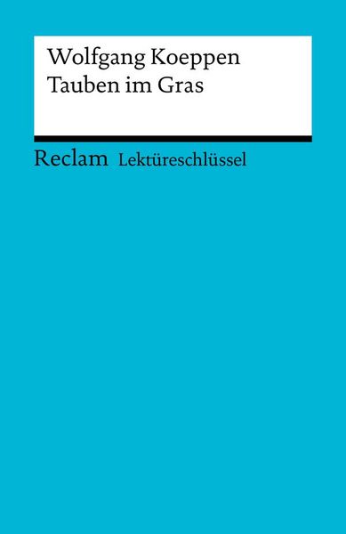 Produktbild: Wolfgang Koeppen: Tauben im Gras