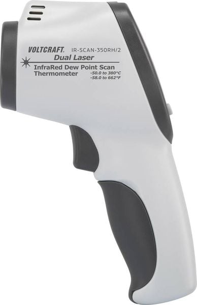 Produktbild: VOLTCRAFT IR-SCAN-350RH/2 Infrarot-Thermometer Optik 20:1 -50 - +380 &deg;C Pyrometer, Taupunktscanner