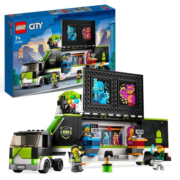 LEGO City 60388 Gaming Turnier Truck, LKW-Spielzeug für Videospiele-Fans